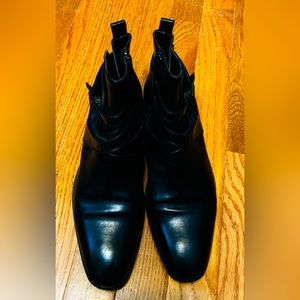 Black Leather Ankle Boots by AGL - SOLD!